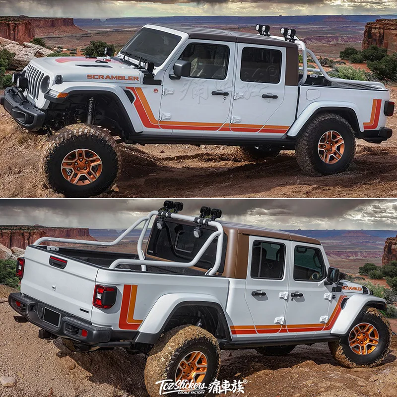 Для JEEP Wrangler звукосниматель Гладиатор автомобиля стикер кузова наружное украшение Wrangler Гладиатор модифицированные поставки стикер