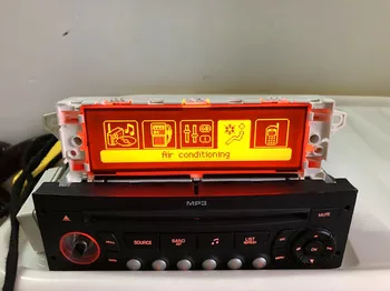 

White shell Original Red Screen 5 Menu USB Bluetooth Display Monitor 12pin for Peugeot 307 207 408 citroen C4 C5
