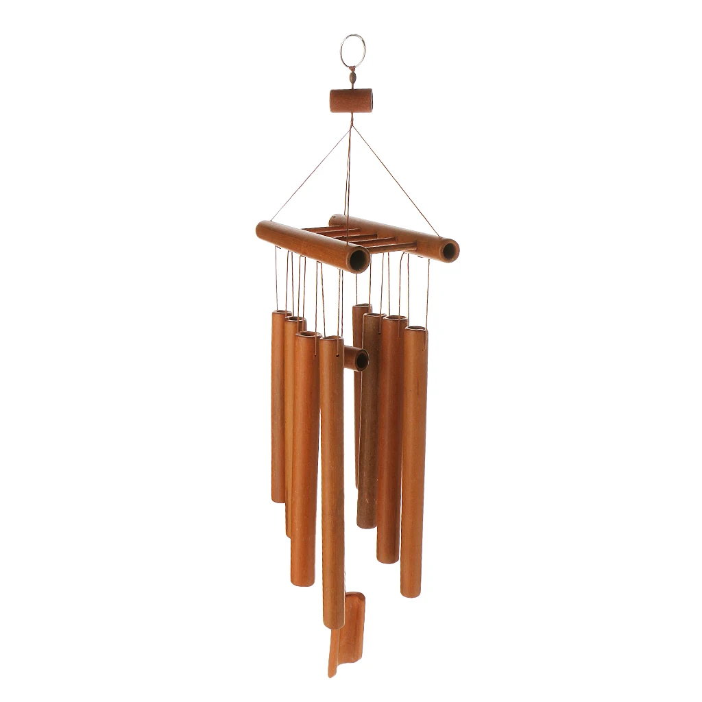 Ручной работы деревянный бамбуковый китайский Будда сад Windchime ветер орнамент-колокольчик