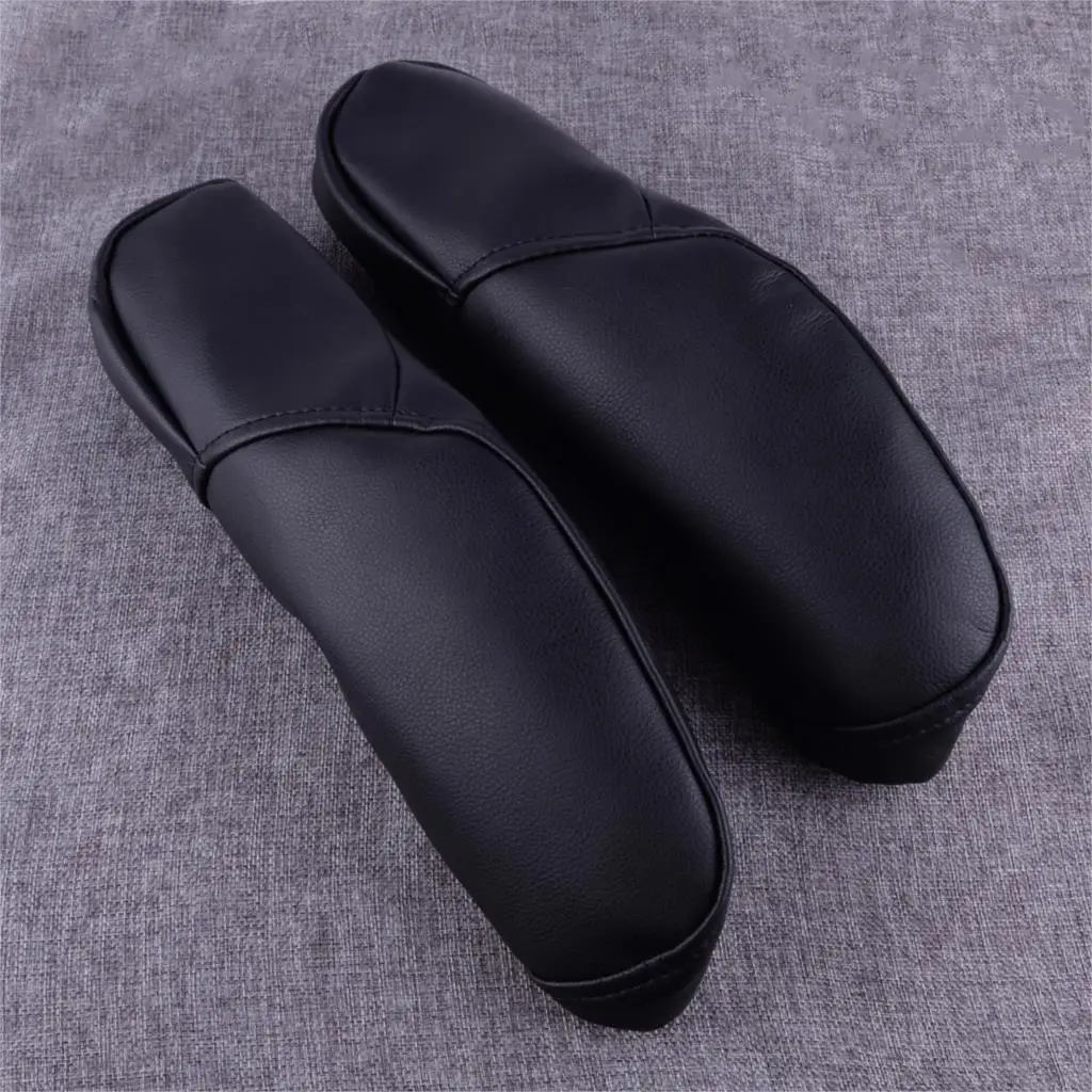 

DWCX 1Pair Black Car Seat Armrest Cover Shell Trim Decor Protection PU Fit for Honda CRV 2010 2011 2012 2013 2014 2015 2016 2017