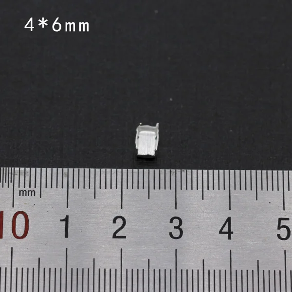 4x6mm rectangle 30p пустая основа установка пришивные стразы граненые хрустальные драгоценности Посеребренные пустые коготь для камня аксессуары для одежды ссылка 1 - Цвет: 4x6mm rectangle