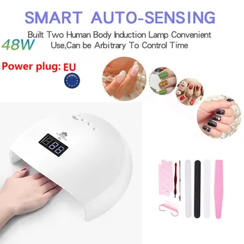 

48w Led Uv Nail Gel Curing Lamp Light Nail Gel Polish Dryer Nail Art Machine Lamp For Manicure Gel Nail Lamp Drying