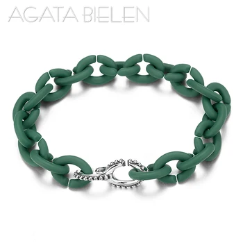 

Sea green charms Bracelet Rubber X unique and practical bracelet for art for Women men Bangles Charm Jewelry Gift