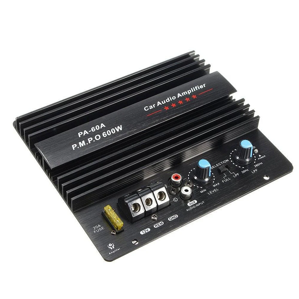 

600W 12V Car Audio Amplifier Board Mono Audio High Power Amplifier Amp Board Powerful Bass Subwoofer DC