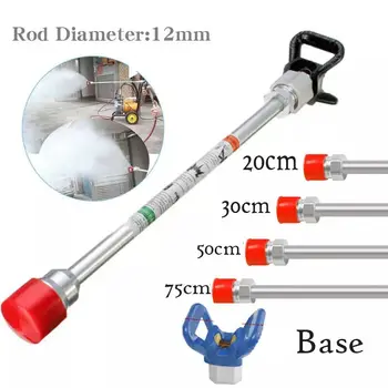 

20-75cm Airless Paint Sprayer Spray Gun Extension Pole Rod Base