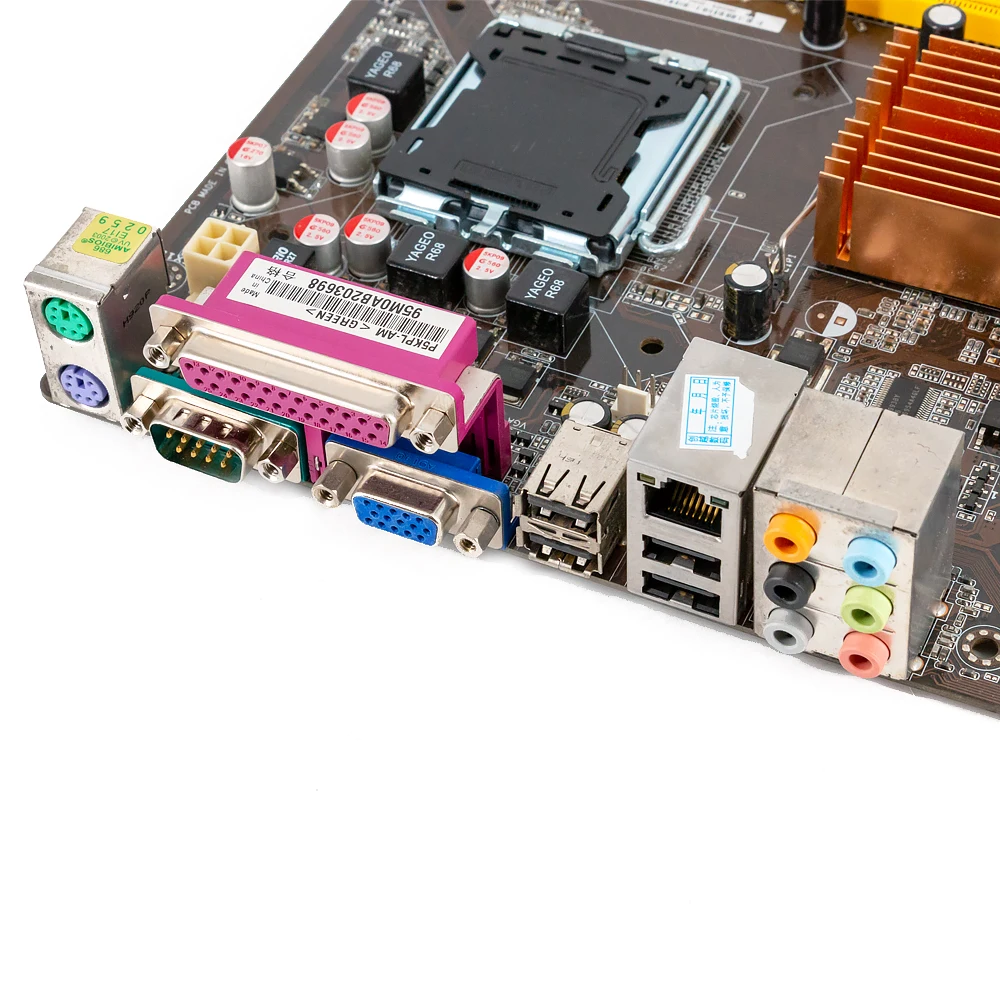 Asus P5KPL-AM настольная материнская плата G31 разъем LGA 775 для Core 2 Экстремальный DDR2 4G SATA2 USB2.0 VGA uATX оригинальная б/у материнская плата