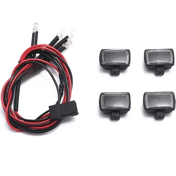 

Roof Luggage Rack LED Spotlight Anti Skid Plate Set for Traxxas TRX6 G63 RC Car Parts Accessories
