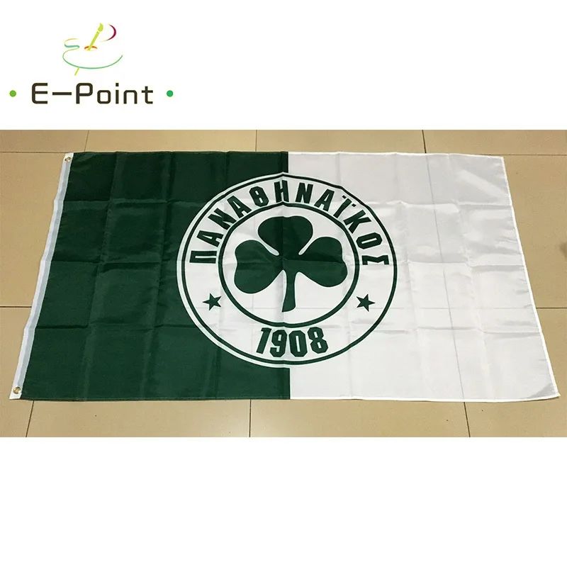 Греческий Panathinaikos Athlitikos Omilos 3 фута* 5 футов(90*150 см) размер рождественские украшения для домашнего флага баннер Тип B подарки
