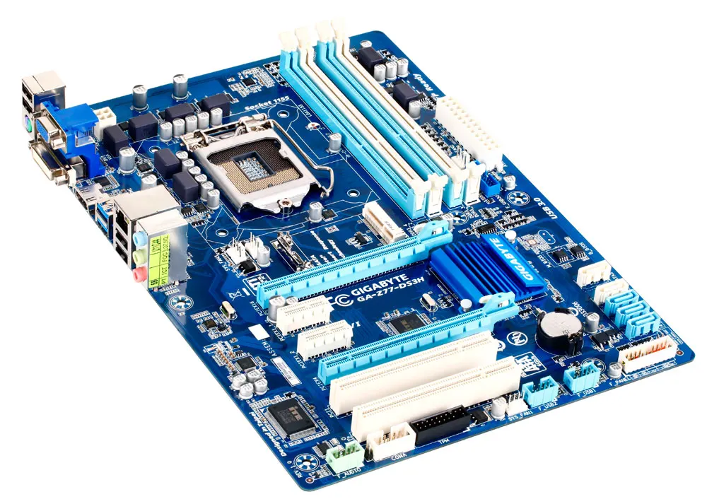 Gigabyte GA-Z77-DS3H настольная материнская плата Z77-DS3H Z77 LGA 1155 DDR3 32G SATA3 USB3.0 VGA DVI HDMI ATX б/у материнская плата