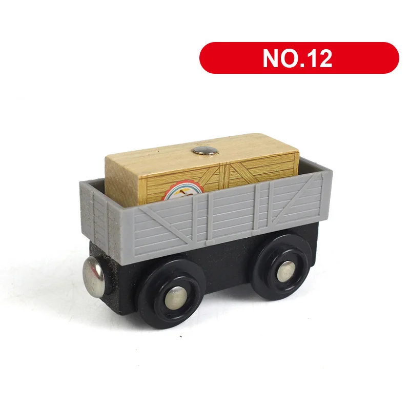 All Kinds of Crane Tender Wooden Magnetic Train Track Railway Accessories Compatible Biro All Brands Wood Track Educational Toys 8