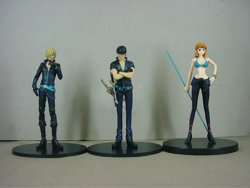 

One Piece Black Cloth Theater Version of the Golden City Luffy Gismo Brooke Nami Bag 9-Boxed Garage Kit Model