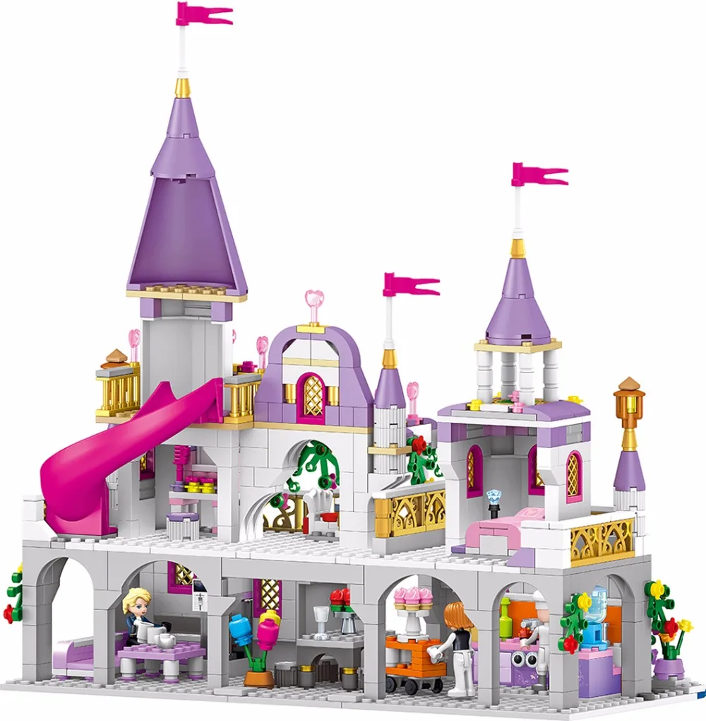 

NEW 731pcs Legoinglys Friends Princess Windsor's Castle DIY Model Building Blocks Kit Toys Girl Birthday Christmas Gifts