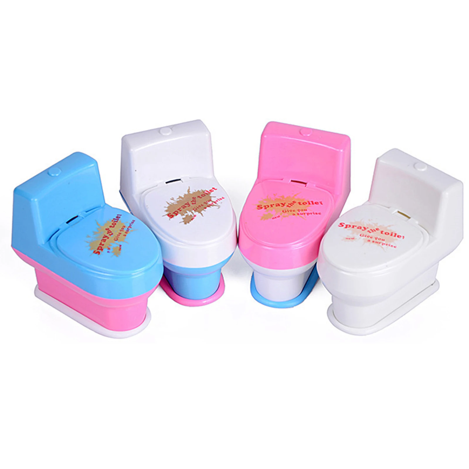 Squirt Toilet Toy Vivid Poop Funny Trick Prop Lifting Seat To Spray