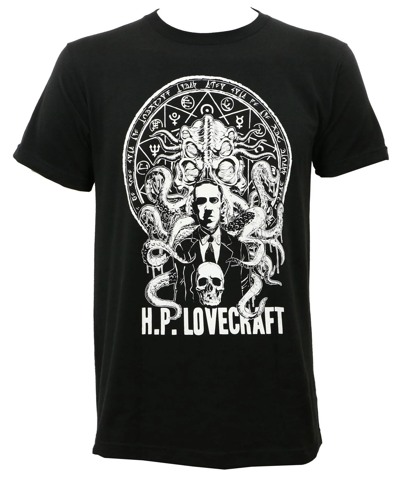 H.P. Новая облегающая футболка Lovecraft Cthulhu с изображением страшной фантастики