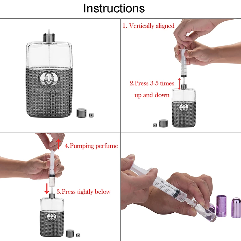 2/5/10ml refillable perfume converter mini perfume dispenser tool portable refill tool including syringe perfume refill tools,perfume dispenser tools