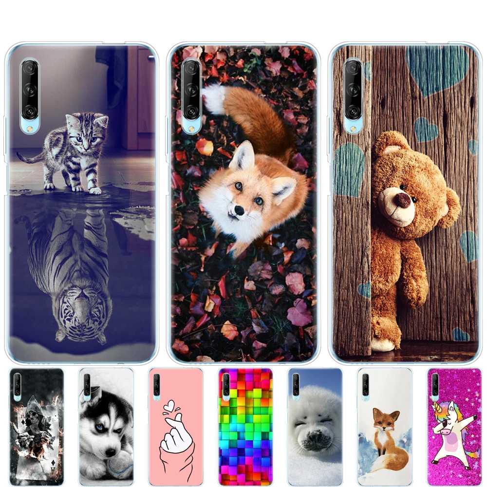 Силиконовый чехол для huawei y9s y9 S задняя крышка телефона бампер etui из ТПУ мягкий 360