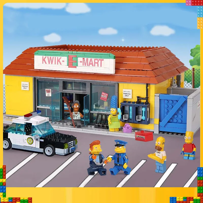 

16004 Movie Series Kwik-E-Mart house Model Building Blocks Bricks Compatible 71016 toys for Kids