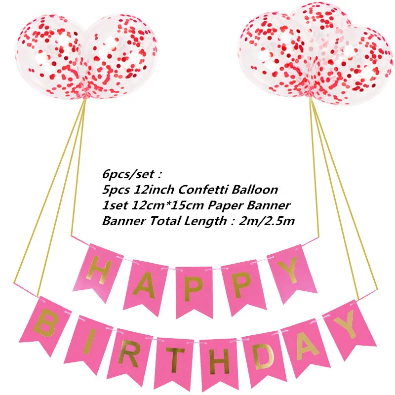 Banner Confetti Вывеска для маленьких мальчиков и девочек, детский душ, вечерние гирлянда для развешивания, пол, показ, украшение, банты, вечерние мероприятия - Цвет: Banner Confetti