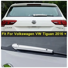 

Lapetus Chrome Rear Trunk Windshield Window Wiper Arm Blade Cover Trim 2PCS For Volkswagen VW Tiguan 2016 - 2022 Exterior Parts
