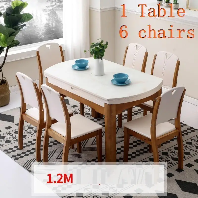 Набор Juego Pliante Sala De Jantar Marmol Tafel Tisch Yemek Masasi Comedores Mueble Wood Mesa Comedor Tablo стол обеденный стол - Цвет: Version J
