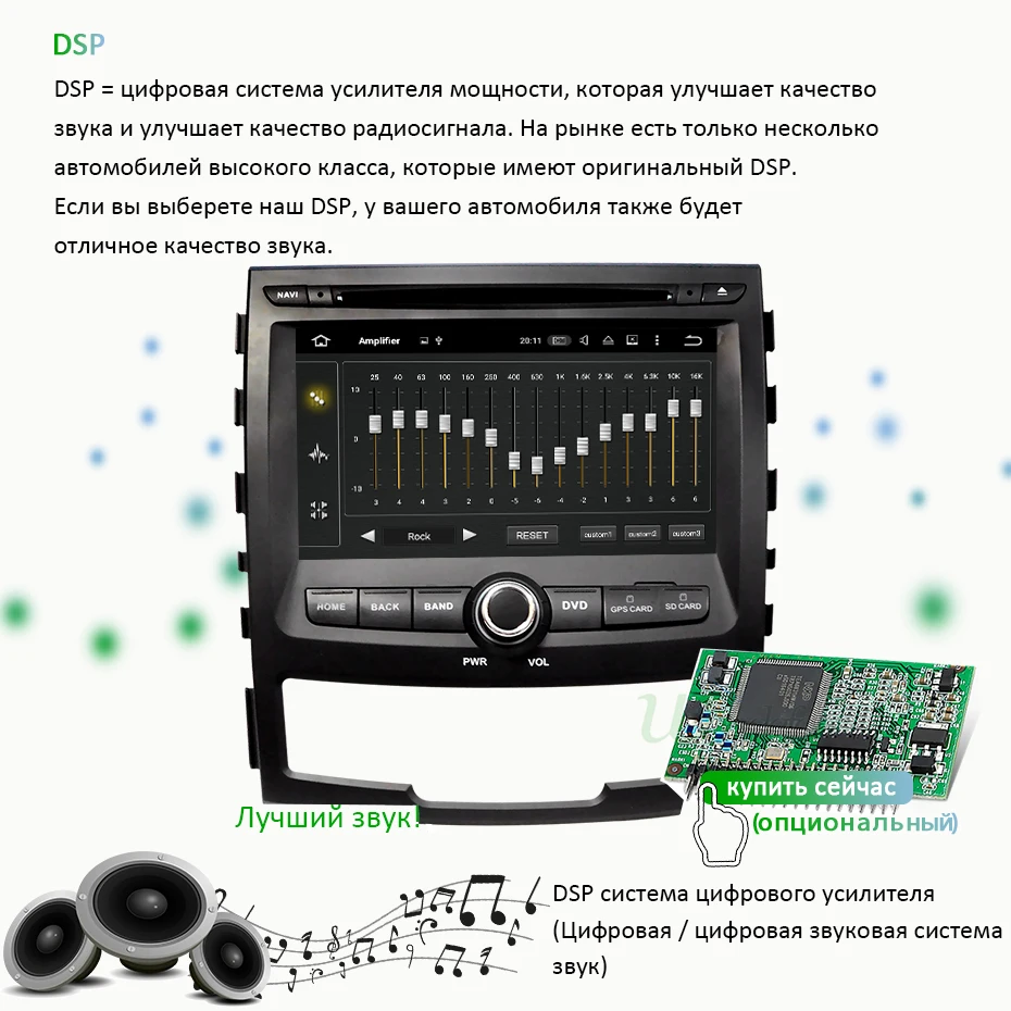 DSP ips экран 4G 64G Android 9,0 AV выход 2 DIN Автомобильный dvd-плеер для SSANGYONG KORANDO gps навигация радио мультимедиа Sterero