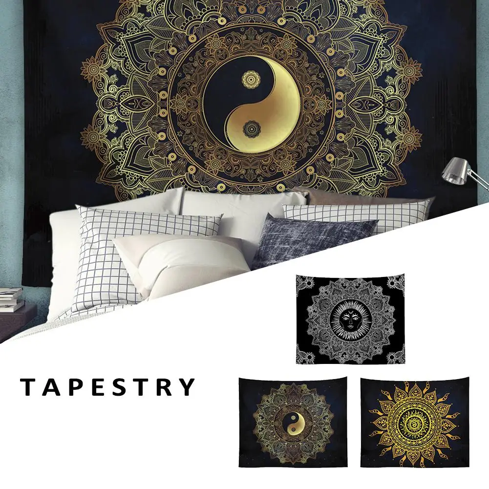 

Indian Mandala Tapestry Wall Hanging Sandy Beach Throw Rug Blanket Camping Tent Travel Mattress Bohemian Sleeping Pad Tapestry