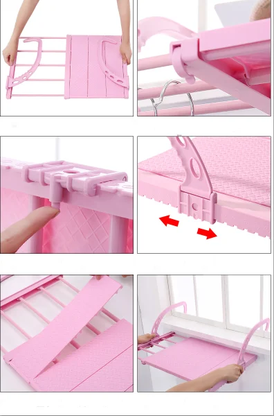 Балкон многофункциональная Регулируемая домашняя подвесная полка для балкона обувь сушилка для одежды