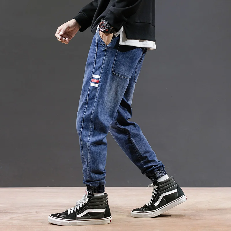 VODOF Новые мужские джинсы мужские джинсовые уличные черные джинсы клетчатые однотонные мужские брюки плюс размер 40