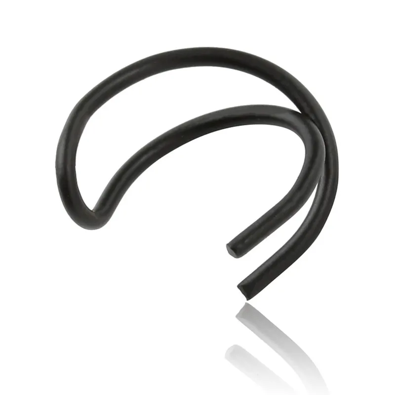 1pcs black Earring Простые серьги-клипсы в форме Креста для женщин и девушек, серьги-манжеты золотого и серебряного цвета, не пирсинг, маленькие серьги, ювелирное изделие, Brincos - Окраска металла: 1pcs black Earring