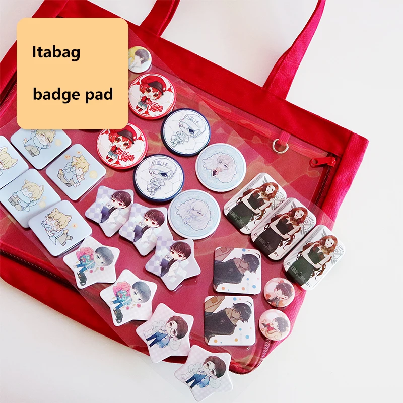 Прозрачная Накладка для бейджа, свободный крой для девушек, размер Itabag, для ежедневных покупок, легко заменяет внутренний бейдж H814