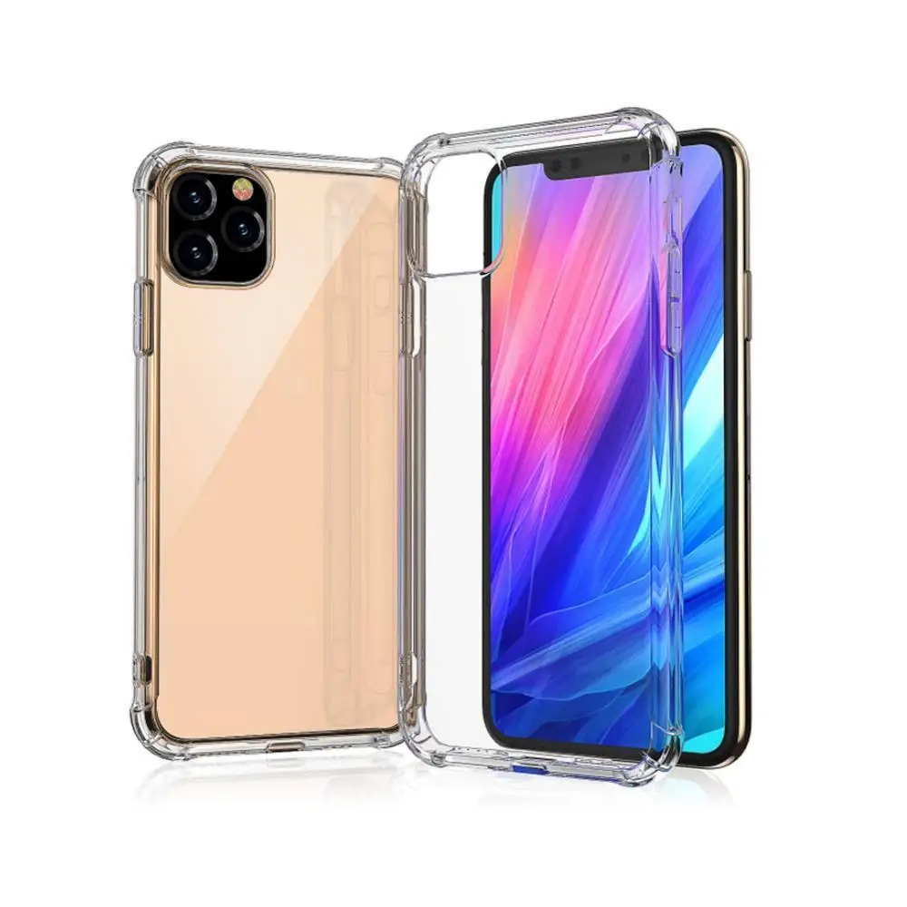 

2019 new phone case for iphone 11 ,for iPhone 11 Pro Max Case Shockproof 360 Degree Clear Protect Soft TPU Hard PC Plastic Cover