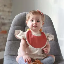 Детский нагрудник; Одежда для младенцев; хлопковый нагрудник для малышей; детское полотенце с цветочным рисунком; двухслойные милые нагрудники для девочек