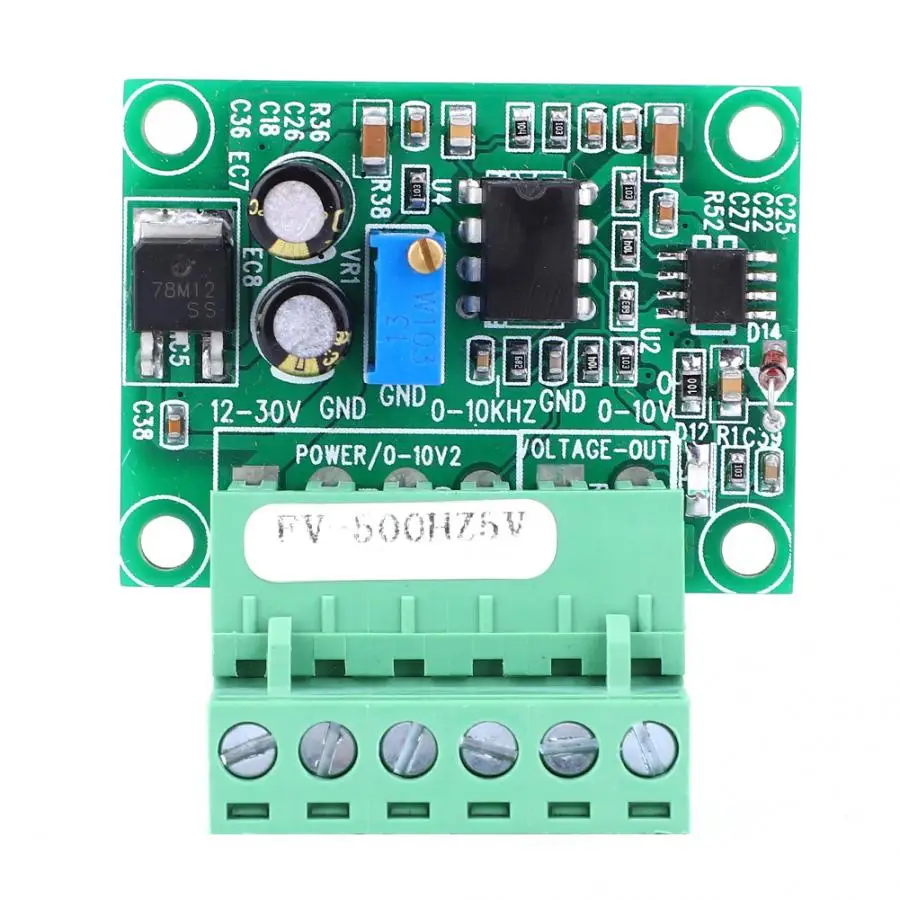 FV-500Hz5V частоту до модуль преобразователя напряжения 0-5V Напряжение цифро-аналоговый преобразователь модуль для ПЛК поддержка тип NPN