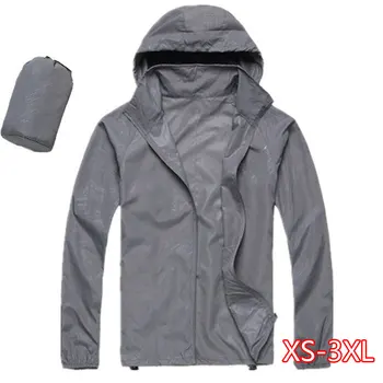 

Men's Brand Quick Dry Skin Coat Sunscreen Waterproof UV Women thin Army Outwear Ultra-Light Windbreake Jacket 3XL 2020