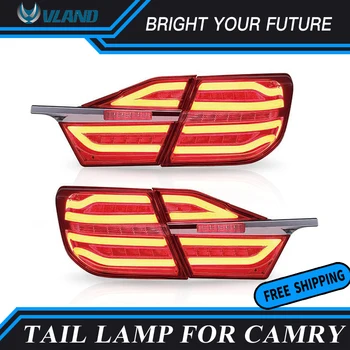 

Car Rear Lamp for 2015 2016 Toyota Camry V55 Aurion tail lights LED Turn Lights Red and Smoke Black
