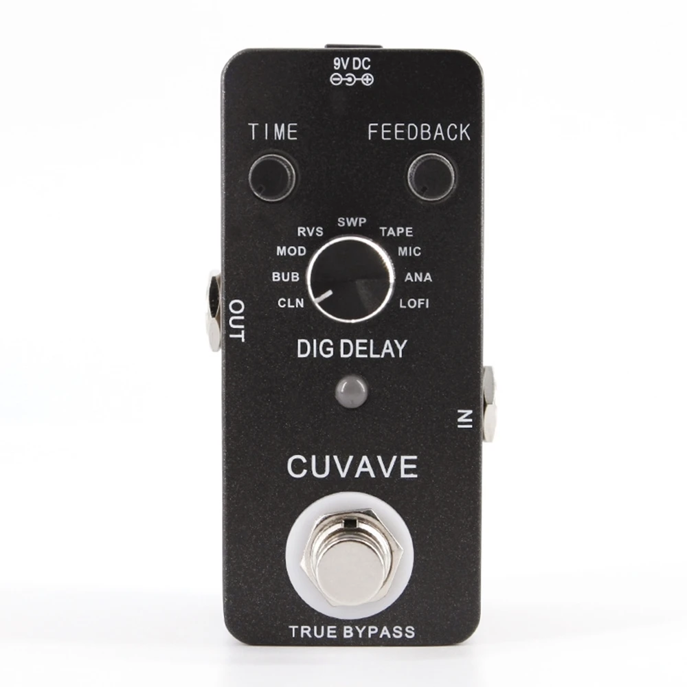 

Cuvave Mini Digital Delay Guitar Effect Pedal 9 Delay Effects True Bypass Fully Metal Shell Guitar Parts & Accessories