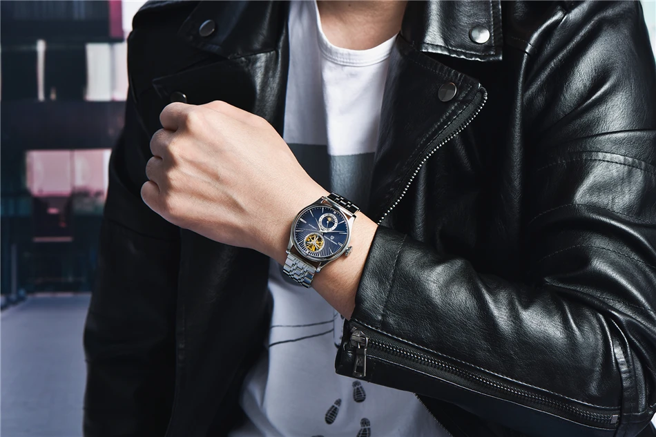 PAGANI DESIGN Top Marke Herrenuhr Mode Tourbillon Automatik Mechanische Uhr Herren Edelstahl Wasserdichte Uhr Relogio Masculino