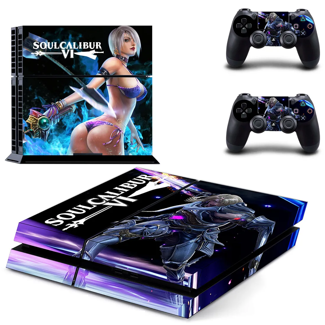 SoulCalibur VI стикер s Наклейка для PS4 PS 4 виниловая наклейка Play station 4 наклейки Pegatinas для консоли playstation 4 и 2 контроллера