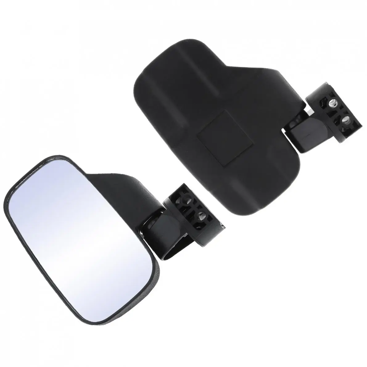 2 шт, 19,2 см, черное зеркало заднего вида для мотоцикла, зеркало заднего вида для мотоцикла с креплением 1,7" 2", универсальная модель для UTV