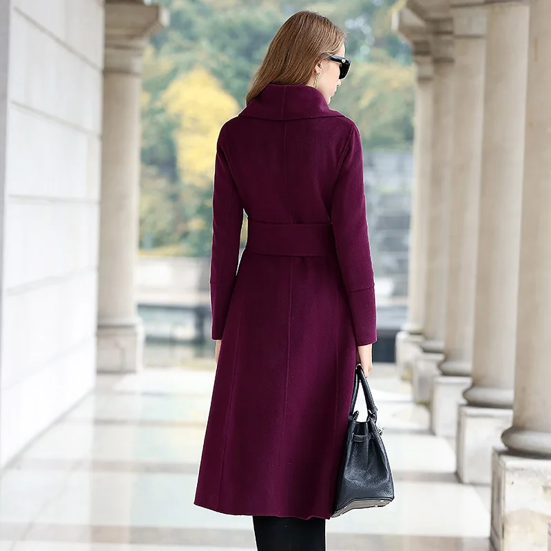 

Wool Side Double Coat Female Jacket Autumn Winter Jacket Women Long Woolen Coats and Jackets Women Korean Outwear MY3739 en s s