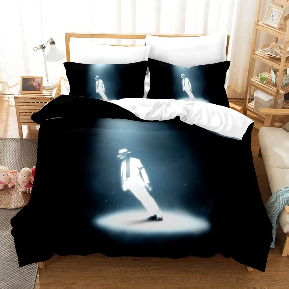 Description Picture 5 of item3D Printed Michael Jackson Bedding Set Duvet Covers Pillowcases Comforter Bedding Set Bedclothes Textile Home Queen King Single