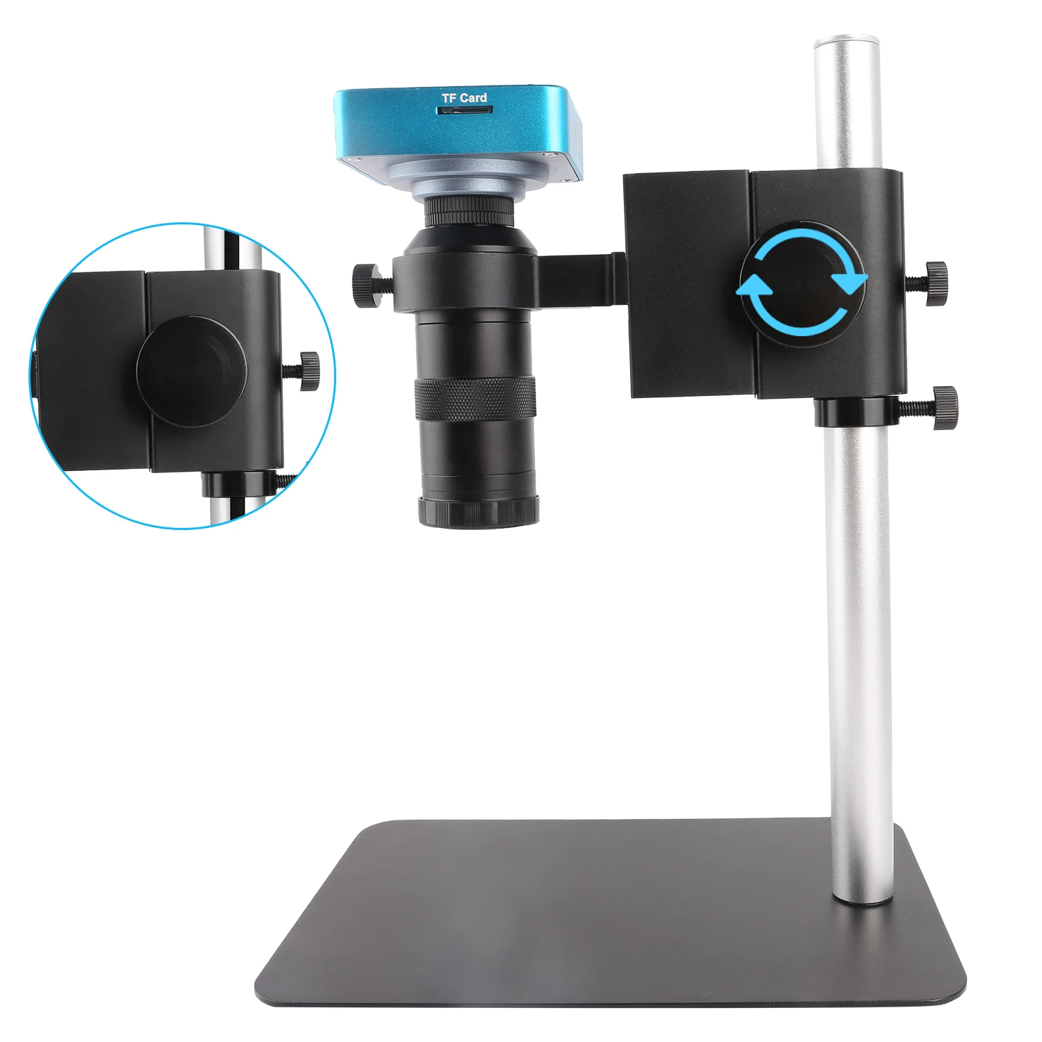US $62.28 New 1080P HDMI VGA Digital Microscope For Electronic Soldering 130X 38MP Microscope Camera USB LED Ring Light PCB Board Repair