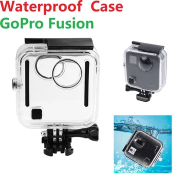 

For GoPro Fusion 360-degree Camera Waterproof Housing Case 45M Underwater Diving Box Back Door Protective Case Cover For GoPro
