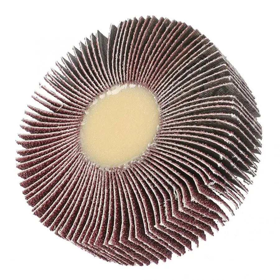 10pcs 80x25mm Grinding Polishing Sandpaper Flap Wheel with 6mm Shank Mandrel