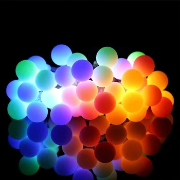 

4M 28 LED RGB Garland String Fairy Ball Light For Wedding Christmas Holiday Decoration Lamp Festival Outdoor lights 220V EU Plug