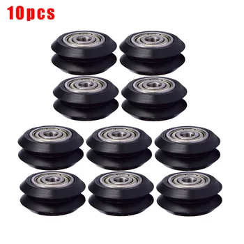 

Accessories Bearing Wheels Replaces Replacement 10pcs V-type Plastic Pulley