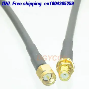 

EMS/ DHL 50pcs SMA female bulkhead to SMA male plug straight RG58 Jumper pigtail 3FT cable 22j