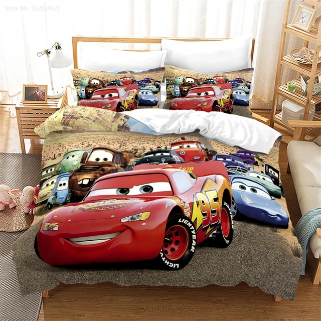 Disney Red Rains Mcqueen Car Parure De Lit Pour Enfants, Décor De