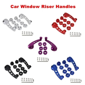 

2Pcs Aluminum Alloy Universal Car Auto Truck Window Handle Winder Riser Replacement Winder Crank Riser Kit Universal Fit Upgrade
