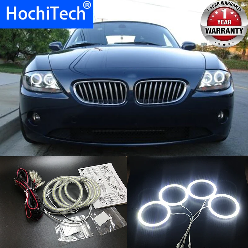

HochiTech Ultra bright SMD LED Angel / demon Eyes led headlight halo ring kit day light white for BMW Z4 E85 E86 2002-2008